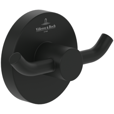 Villeroy&Boch Elements - Tender dvigubas rankšluosčių kabliukas, 76x32x54mm mm, pasirinkite spalvą 9