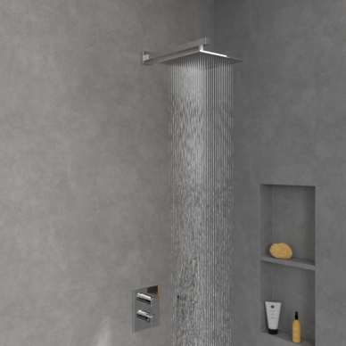 Villeroy & Boch Universal Showers lietaus dušo galva, kvadratinė 250mm 5 Villeroy & Boch Universal Showers lietaus dušo galva, kvadratinė 250mm 5