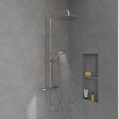 Virštinkinė termostatinė dušo sistema Villeroy & Boch Verve Showers 12