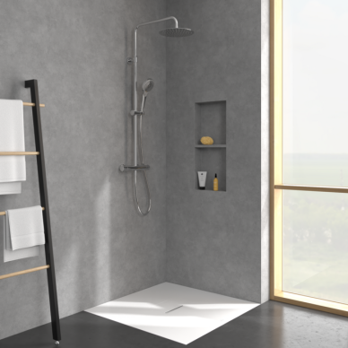 Virštinkinė termostatinė dušo sistema Villeroy & Boch Verve Showers 14