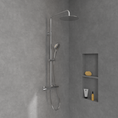 Virštinkinė termostatinė dušo sistema Villeroy & Boch Verve Showers 11