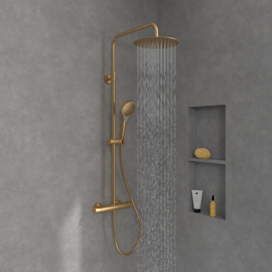 Virštinkinė termostatinė dušo sistema Villeroy & Boch Verve Showers 23 Virštinkinė termostatinė dušo sistema Villeroy & Boch Verve Showers 23