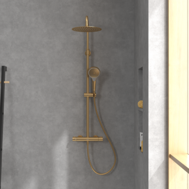 Virštinkinė termostatinė dušo sistema Villeroy & Boch Verve Showers 25 Virštinkinė termostatinė dušo sistema Villeroy & Boch Verve Showers 25