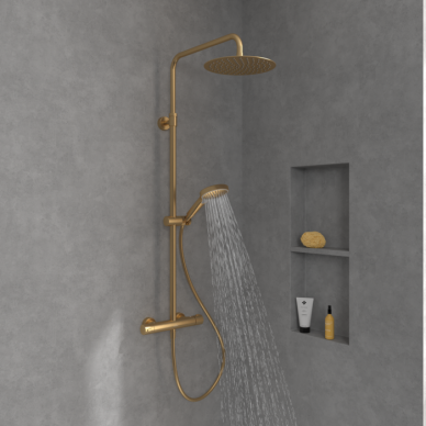 Virštinkinė termostatinė dušo sistema Villeroy & Boch Verve Showers 22 Virštinkinė termostatinė dušo sistema Villeroy & Boch Verve Showers 22