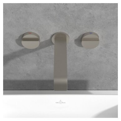 Villeroy & Boch Dawn 3 dalių potinkinis maišytuvas praustuvui su lenktu snapu, be dugno vožtuvo, pasirenkama spalva 25 Villeroy & Boch Dawn 3 dalių potinkinis maišytuvas praustuvui su lenktu snapu, be dugno vožtuvo, pasirenkama spalva 25