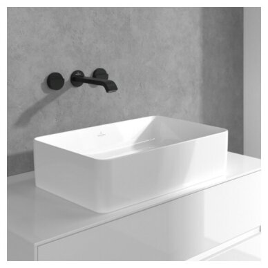 Villeroy & Boch Dawn 3 dalių potinkinis maišytuvas praustuvui su lenktu snapu, be dugno vožtuvo, pasirenkama spalva 21