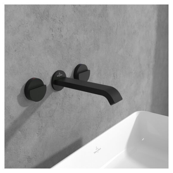 Villeroy & Boch Dawn 3 dalių potinkinis maišytuvas praustuvui su lenktu snapu, be dugno vožtuvo, pasirenkama spalva 17 Villeroy & Boch Dawn 3 dalių potinkinis maišytuvas praustuvui su lenktu snapu, be dugno vožtuvo, pasirenkama spalva 17
