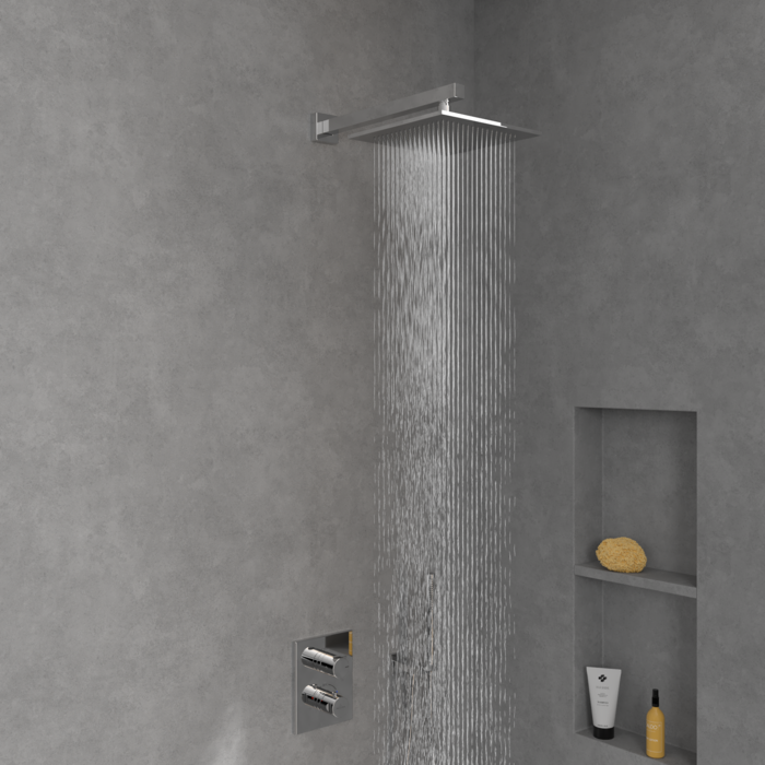 Villeroy & Boch Universal Showers lietaus dušo galva, kvadratinė 250mm 5