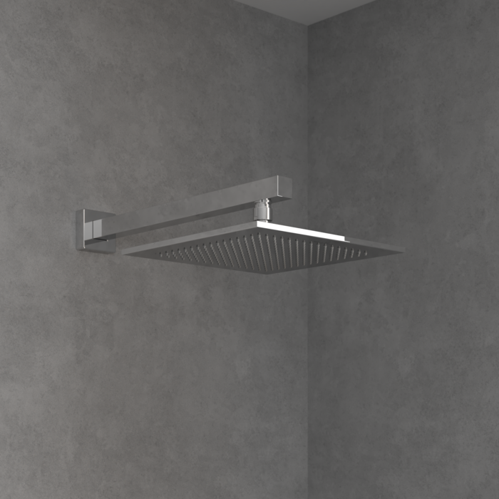 Villeroy & Boch Universal Showers lietaus dušo galva, kvadratinė 250mm 4 Villeroy & Boch Universal Showers lietaus dušo galva, kvadratinė 250mm 4