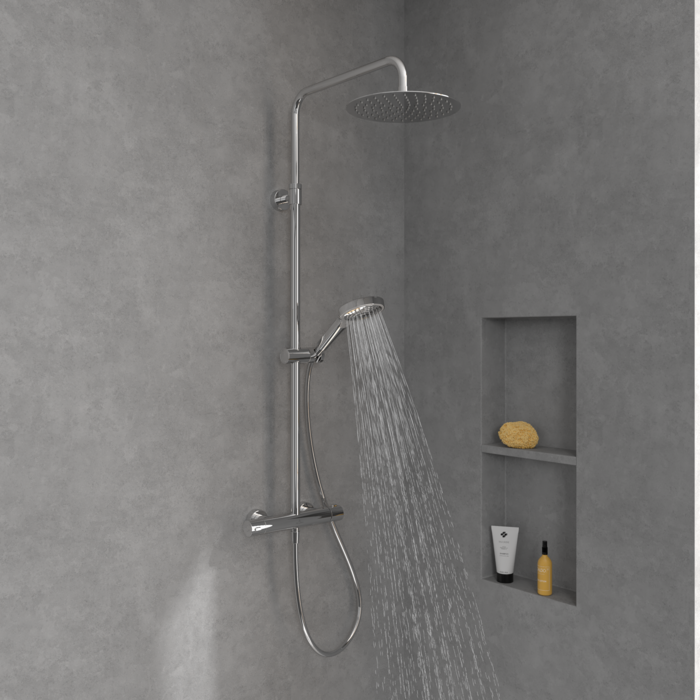 Virštinkinė termostatinė dušo sistema Villeroy & Boch Verve Showers 12