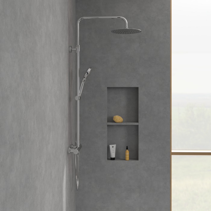 Virštinkinė termostatinė dušo sistema Villeroy & Boch Verve Showers 19
