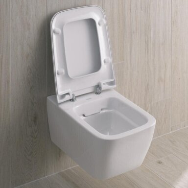 Unitazas Geberit iCon Square Rimfree ir SoftClose dangtis Unitazas Geberit iCon Square Rimfree ir SoftClose dangtis