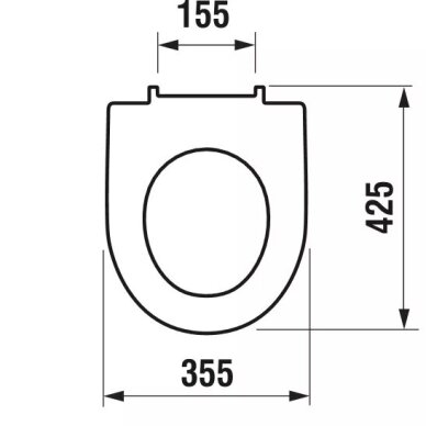 Unitazo Jika Lyra Plus WC dangtis H8933843000631 1 Unitazo Jika Lyra Plus WC dangtis H8933843000631 1