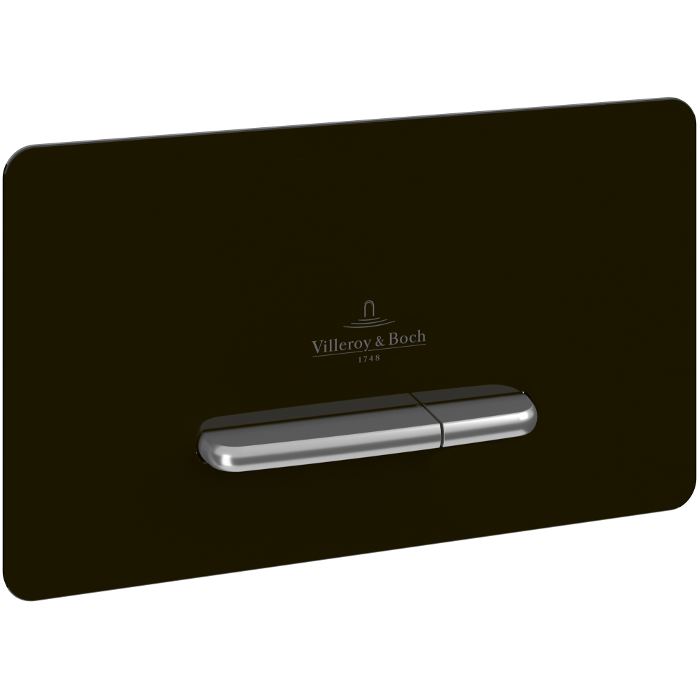 Vandens nuleidimo mygtukas VILLEROY&BOCH ViConnect Supreo, juodas stiklas Vandens nuleidimo mygtukas VILLEROY&BOCH ViConnect Supreo, juodas stiklas