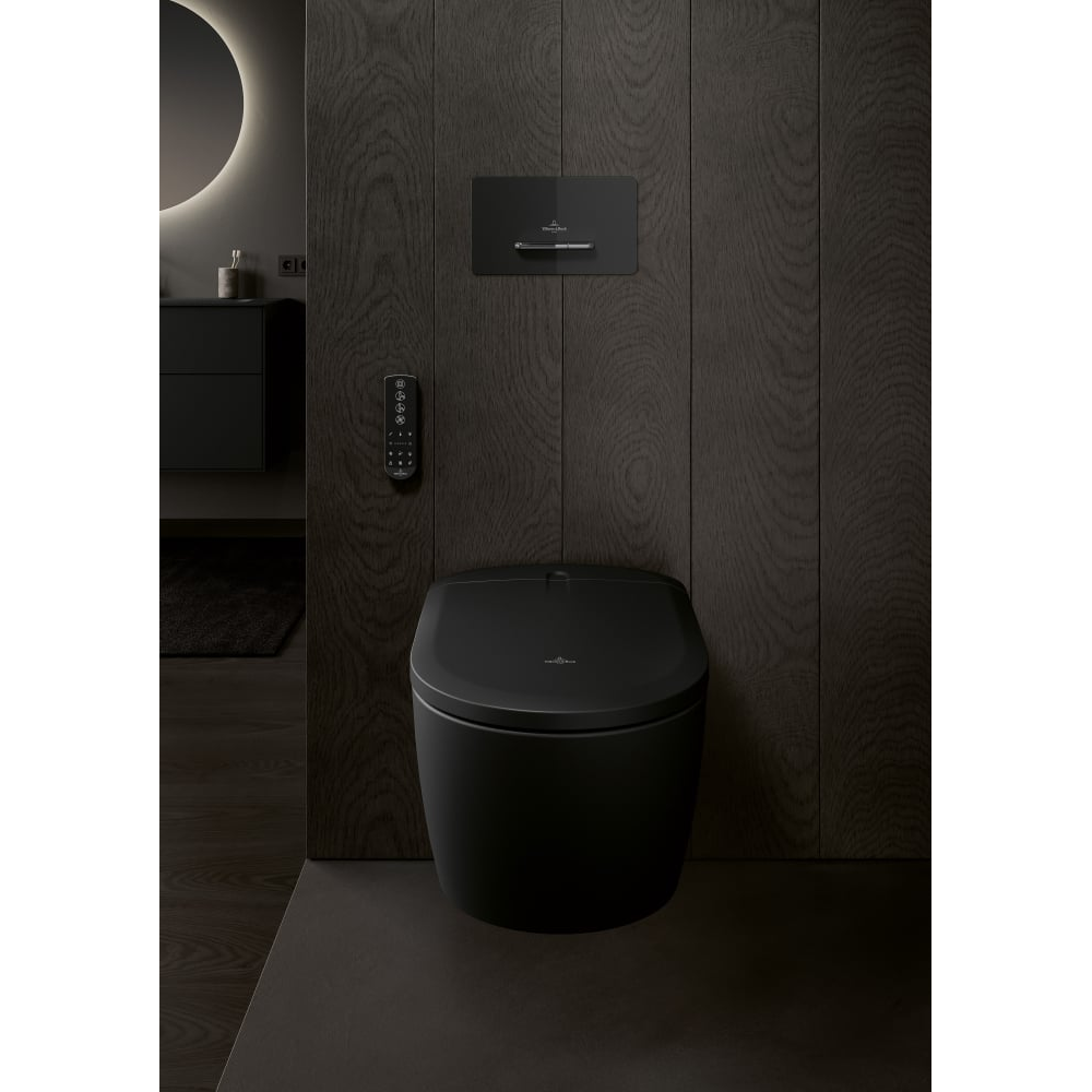 Vandens nuleidimo mygtukas VILLEROY&BOCH ViConnect Supreo, juodas stiklas 1 Vandens nuleidimo mygtukas VILLEROY&BOCH ViConnect Supreo, juodas stiklas 1