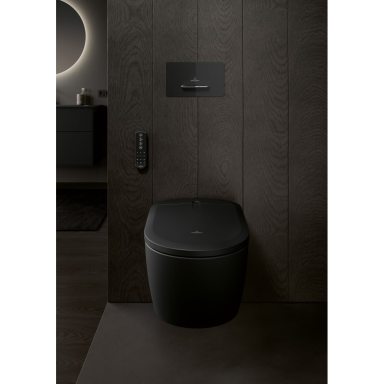 Vandens nuleidimo mygtukas VILLEROY&BOCH ViConnect Supreo, juodas stiklas Vandens nuleidimo mygtukas VILLEROY&BOCH ViConnect Supreo, juodas stiklas