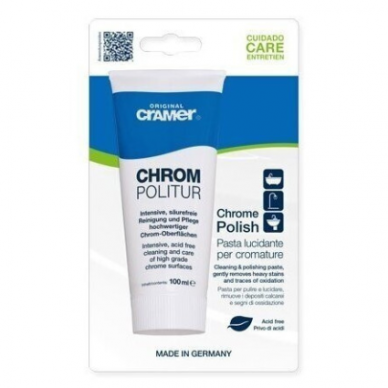Valiklis chromuotiems paviršiams Cramer Chrom Politur 100 ml Valiklis chromuotiems paviršiams Cramer Chrom Politur 100 ml