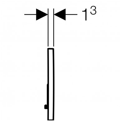 Vandens nuleidimo mygtukas Geberit Sigma 01 Round 3 Vandens nuleidimo mygtukas Geberit Sigma 01 Round 3