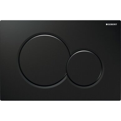 Juodas vandens nuleidimo mygtukas Geberit Sigma 01 Round