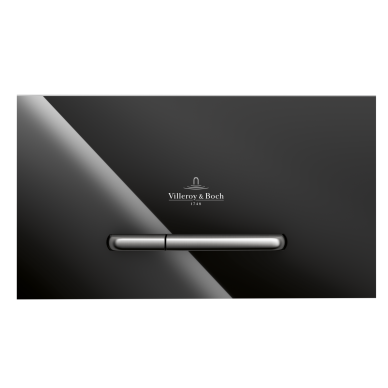 Vandens nuleidimo mygtukas VILLEROY & BOCH 300G Glass Glossy Black spalva Vandens nuleidimo mygtukas VILLEROY & BOCH 300G Glass Glossy Black spalva