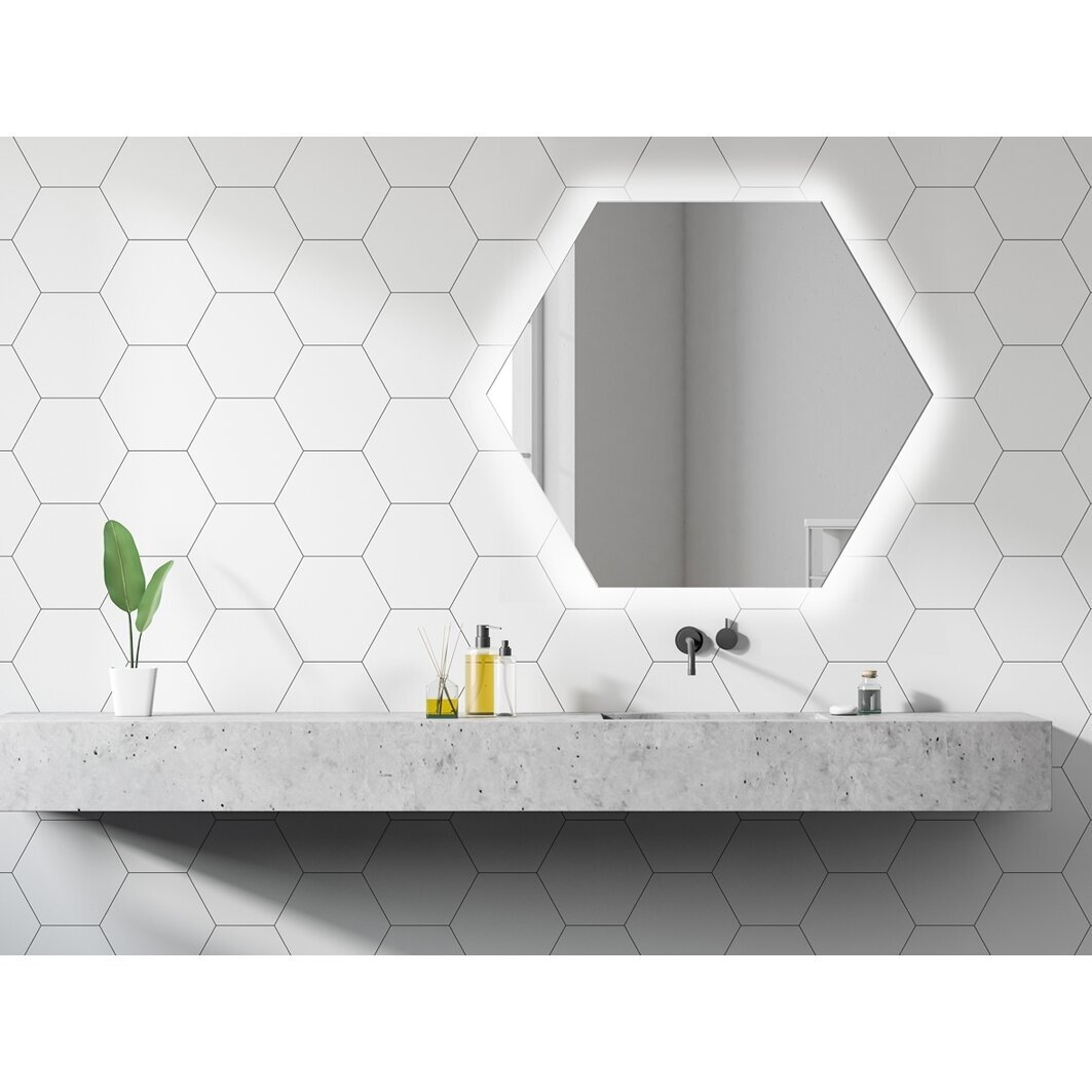 Veidrodis Ruke SIMPLE LED HEKSA (įvairių dydžių pasirinkimas) Veidrodis Ruke SIMPLE LED HEKSA (įvairių dydžių pasirinkimas)
