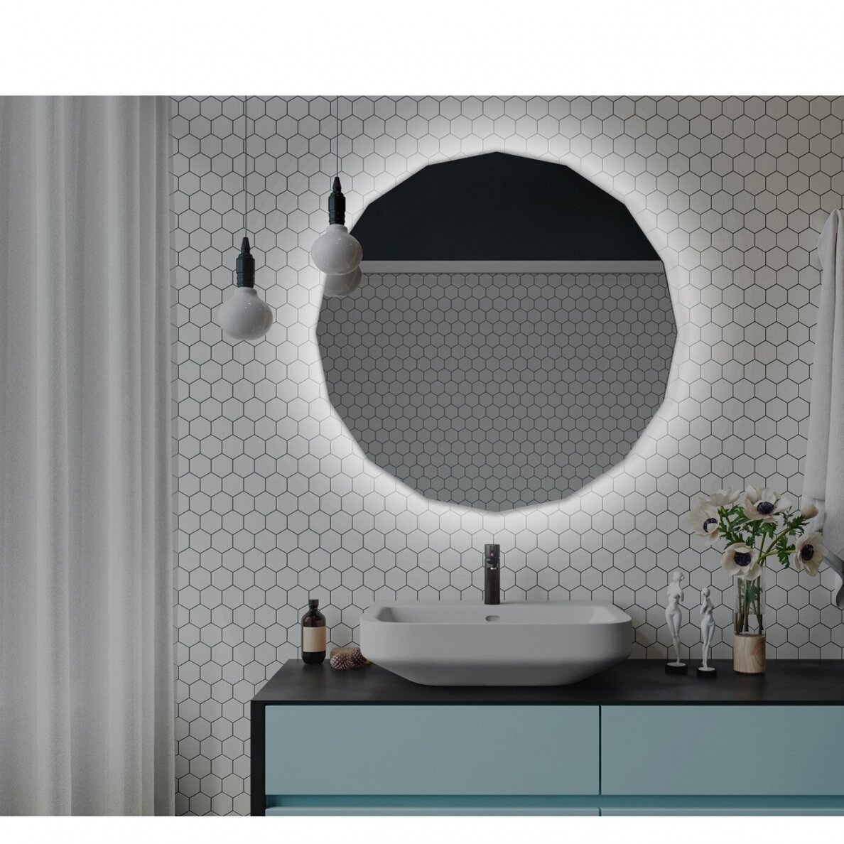 Veidrodis Ruke Simple Oberon su LED apšvietimu (dydžių pasirinkimas) Veidrodis Ruke Simple Oberon su LED apšvietimu (dydžių pasirinkimas)