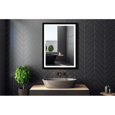 Veidrodis Hebe 60x80 su LED apšvietimu Veidrodis Hebe 60x80 su LED apšvietimu