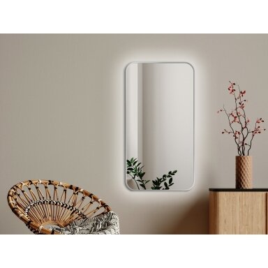 Veidrodis Ruke MIRA Ambiente Delicate su LED apšvietimu (spalvų ir dydžių pasirinkimas)