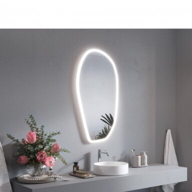 Veidrodis Ruke Onda LED Slim su apšvietimu Veidrodis Ruke Onda LED Slim su apšvietimu