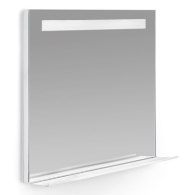 Veidrodis su LED apšvietimu Focco CAROL 800 x 800 mm,  4000 K, baltas rėmas