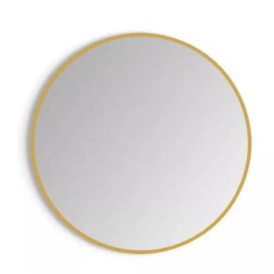 Veidrodis su LED apšvietimu Focco SHARON ROUND Ø800MM aukso spalvos rėmeliu 5700K