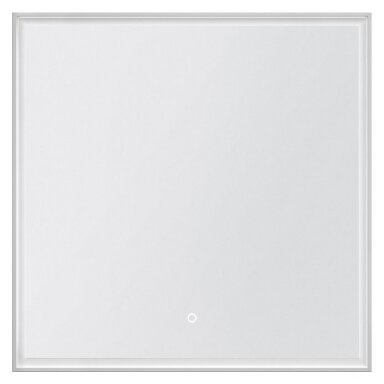 Veidrodis su rėmeliu ir perimetriniu LED apšvietimu Kamė Lotus 80x80cm