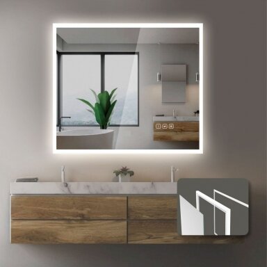 Veidrodis su LED apšvietimu Normandy 60 x 70 cm Veidrodis su LED apšvietimu Normandy 60 x 70 cm