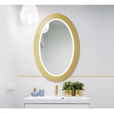 Veidrodis Ruke Oval Bold su LED apšvietimu (dydžių ir spalvų pasirinkimas) Veidrodis Ruke Oval Bold su LED apšvietimu (dydžių ir spalvų pasirinkimas)