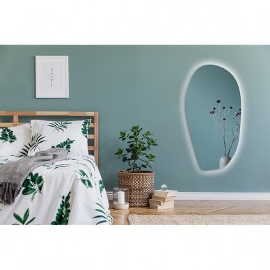 Veidrodis Ruke Simple Onda su LED apšvietimu Veidrodis Ruke Simple Onda su LED apšvietimu