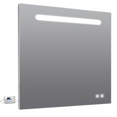 Veidrodis su LED apšvietimu Focco LINA BT 5700K su dimeriavimo, antirasojimo funkcija, dydžių pasirinkimas 1 Veidrodis su LED apšvietimu Focco LINA BT 5700K su dimeriavimo, antirasojimo funkcija, dydžių pasirinkimas 1