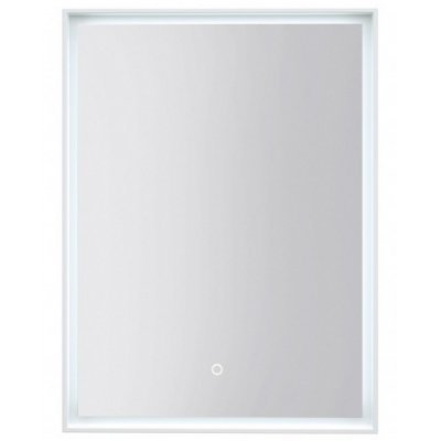 Veidrodis su rėmeliu ir perimetriniu LED apšvietimu Kamė Lotus 60x80cm 1
