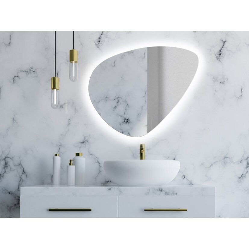 Veidrodis Ruke Simple Lapis su LED apšvietimu Veidrodis Ruke Simple Lapis su LED apšvietimu