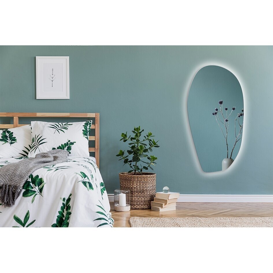 Veidrodis Ruke Simple Onda su LED apšvietimu Veidrodis Ruke Simple Onda su LED apšvietimu