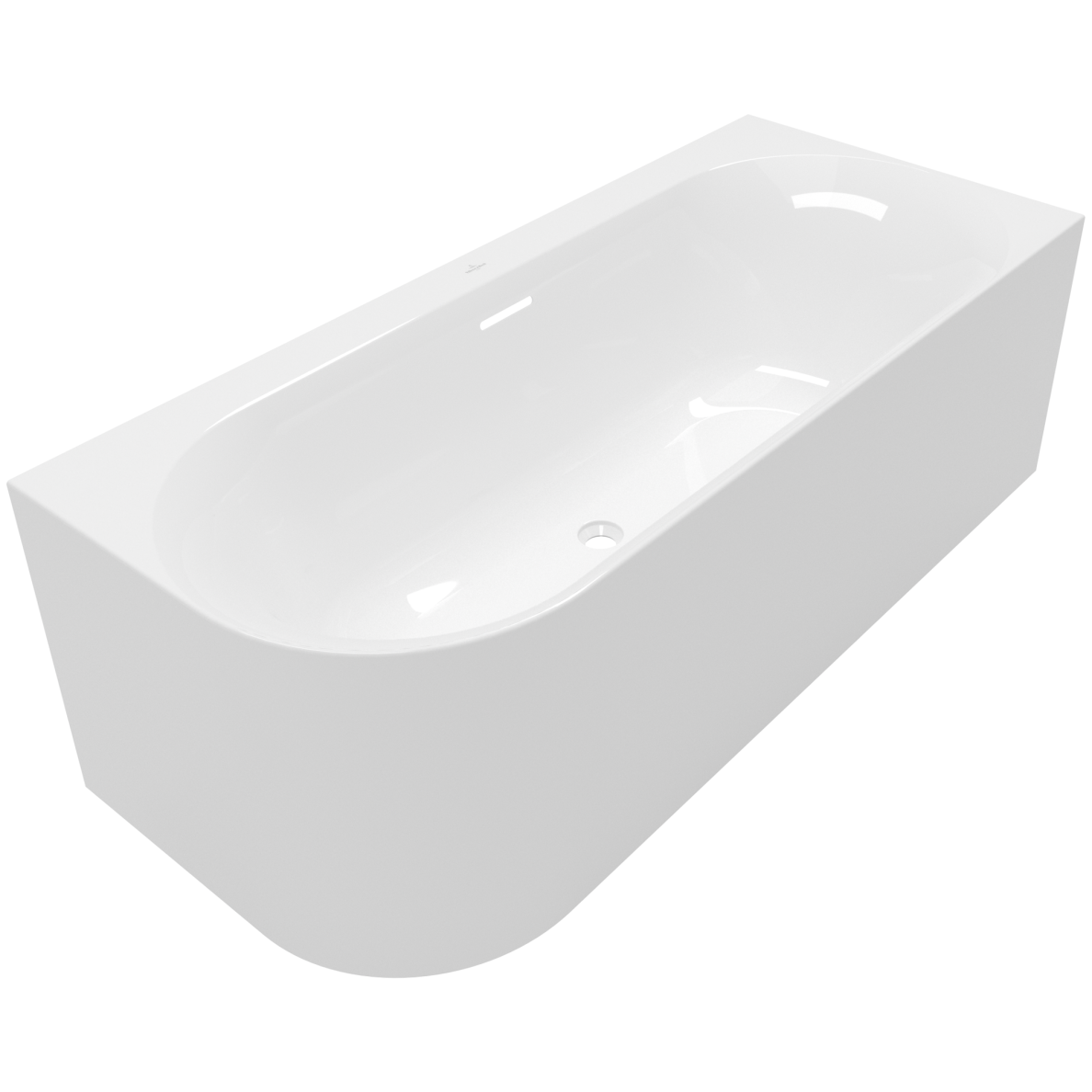Villeroy & Boch Architectura Loop&Friends vonia 170x75 cm, akrilas, dešinė, balta Villeroy & Boch Architectura Loop&Friends vonia 170x75 cm, akrilas, dešinė, balta