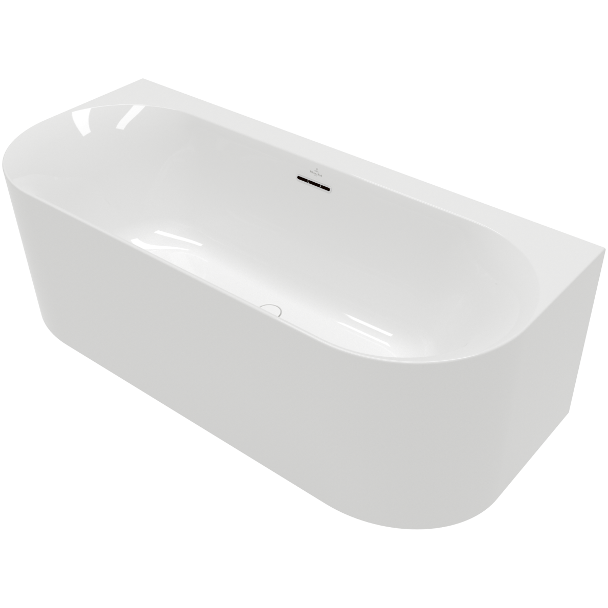 Villeroy & Boch Loop & Friends prie sienos glaudžiama akrilinė vonia, 180x80, balta 2 Villeroy & Boch Loop & Friends prie sienos glaudžiama akrilinė vonia, 180x80, balta 2