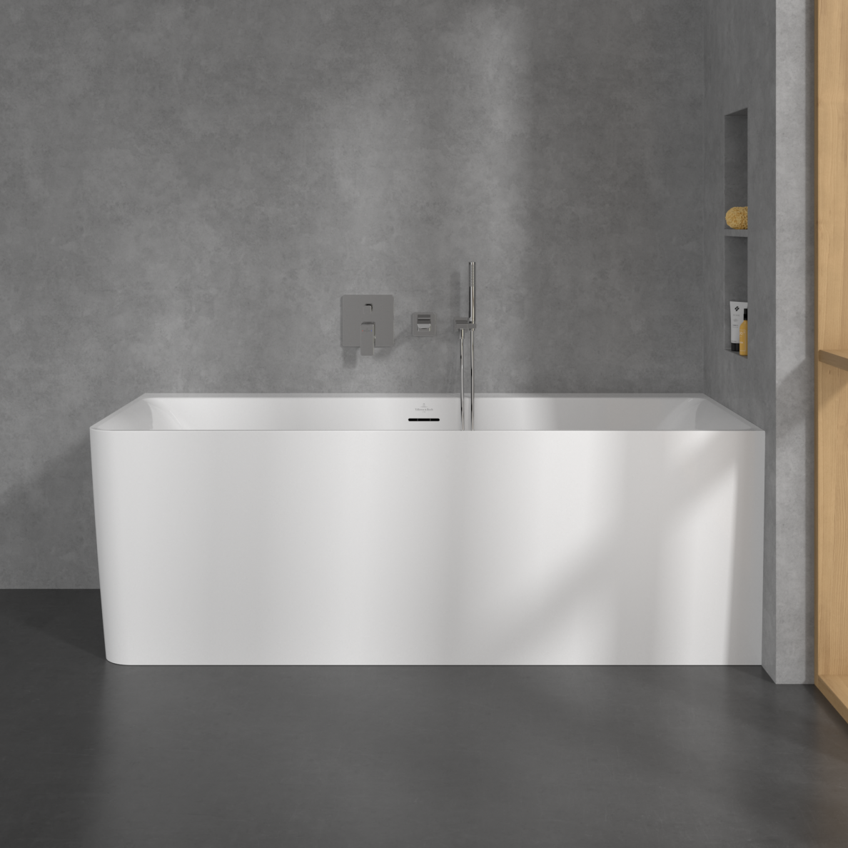 Villeroy & Boch Subway 3.0 prie sienos glaudžiama akrilinė vonia, 180x80 cm, balta, dešinė 5
