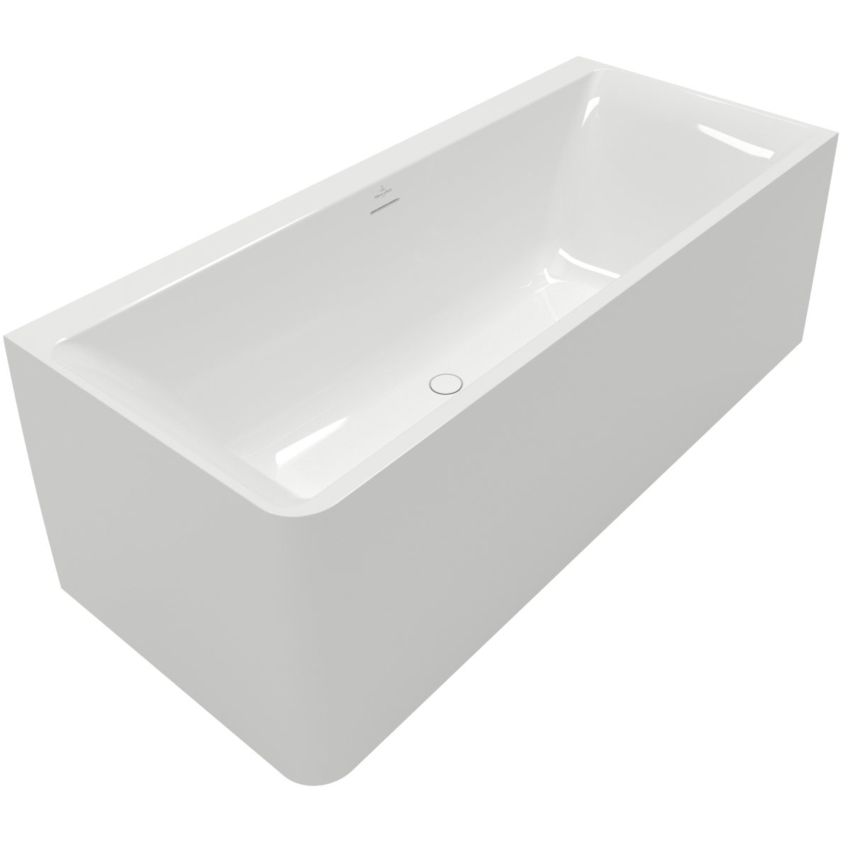 Villeroy & Boch Subway 3.0 prie sienos glaudžiama akrilinė vonia, 180x80 cm, balta, dešinė 3