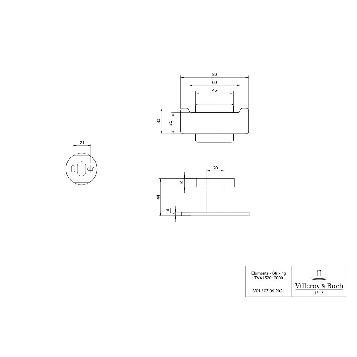 Villeroy&Boch Elements - Striking dvigubas rankšluosčių kabliukas, 80x44x45mm, pasirinkite spalvą 2 Villeroy&Boch Elements - Striking dvigubas rankšluosčių kabliukas, 80x44x45mm, pasirinkite spalvą 2