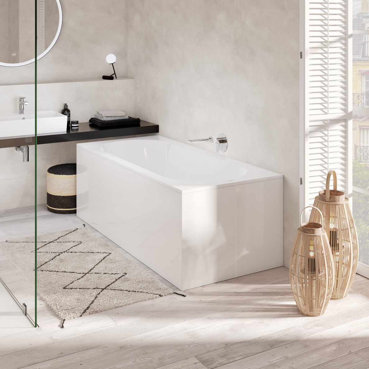 Villeroy&Boch vonia Oberon 180x80cm Quaryl 1 Villeroy&Boch vonia Oberon 180x80cm Quaryl 1