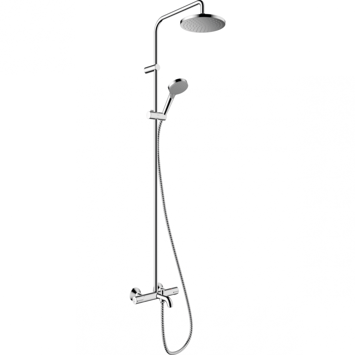 Virštinkinis dušo/vonios komplektas Hansgrohe Vernis Blend Showerpipe 200 1jet Virštinkinis dušo/vonios komplektas Hansgrohe Vernis Blend Showerpipe 200 1jet