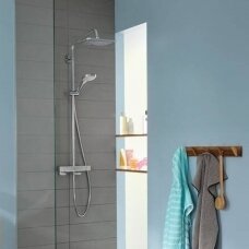 Virštinkinė termostatinė dušo sistema Hansgrohe Croma E Showerpipe 280 1jet