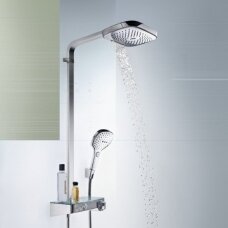 Virštinkinė termostatinė dušo sistema Hansgrohe Raindance Select E 300 3jet