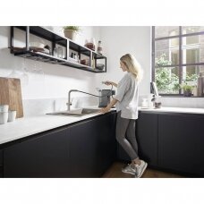 Virtuvinis maišytuvas su ištraukiama žarna Hansgrohe Talis M54 270 + sBox, brushed black chrome