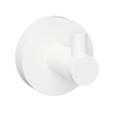 Viengubas baltos spalvos kabliukas Bemeta White Viengubas baltos spalvos kabliukas Bemeta White